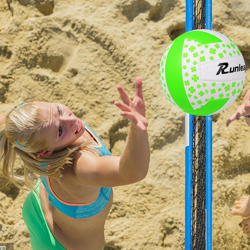 Runleaps Beach Volleyball Official Size 5 Soft Waterproof Volleyball Sand Sports PU Ball for Indoor, Outdoor, Pool, Gym, Training - Image 5