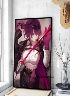 (Assembly frame) Honkai Star Rail Kafka Poster, Print on Paper, Room Entrance, Bar, Cafe, Art  Decor, Home