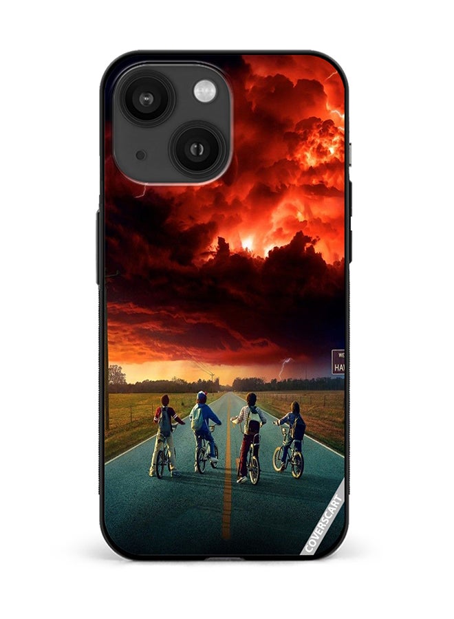 COVERSCART Protective Case Cover For Apple iPhone 13 Stranger Things Design Multicolour