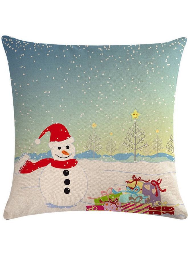 NIBEMINENT Cartoon Santa Claus Cushion Cover Multicolour