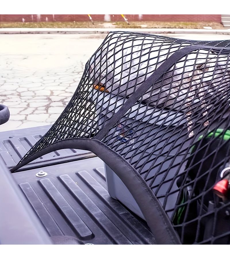 Heavy Duty Elastic Truck Bed Net High Elasticity Sturdy Frame Suitable For Pickup Trucks And Trailers All Weather Cargo Carrier Set 1 - Image 5