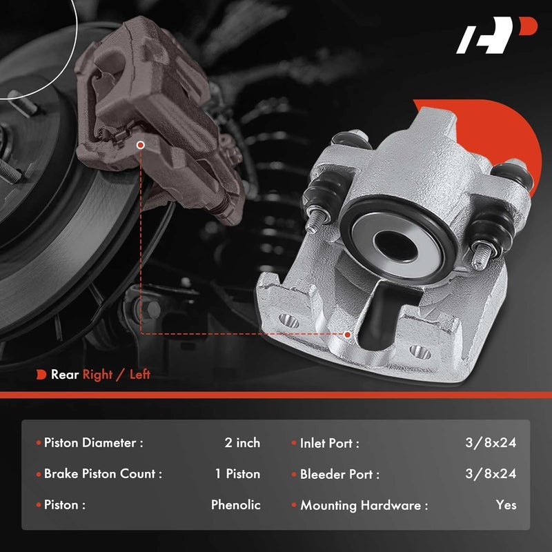 A-Premium Brake Caliper Assembly for Ford Expedition, F-150, F-250, Lincoln Navigator (1997-2011) - Rear Driver or Passenger Side - Image 2