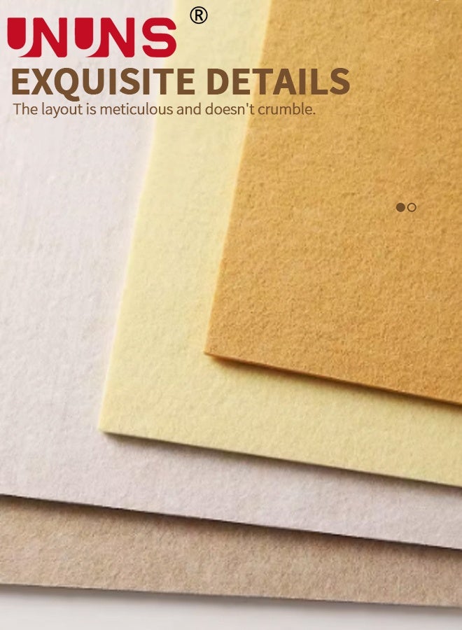 UNUNS Felt Board,Bulletin Board, 60*80CM Decorative Felt Pin Board,Cork Board,Foldable Photo Board with Home Pattern Design,Self-Adhesive Vision Board Mood Board,Felt Bulletin Board for Living Room Office Wall Decor,Yellow - Image 3