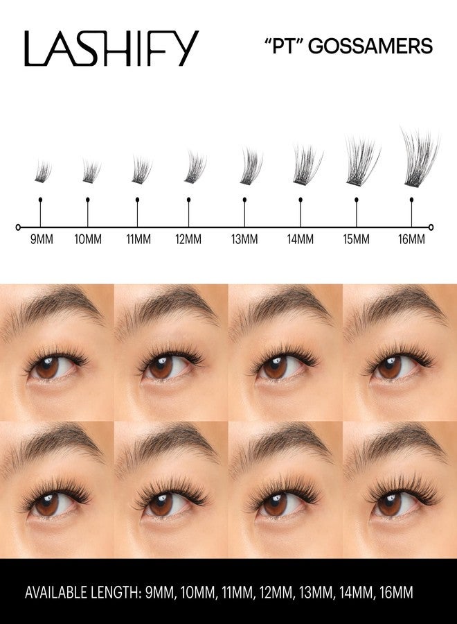 Lashify Plushy Tame 14mm Gossamer Lashes in Black, Easy DIY False Lashes for a Voluminous Yet Still Natural Look - Image 4