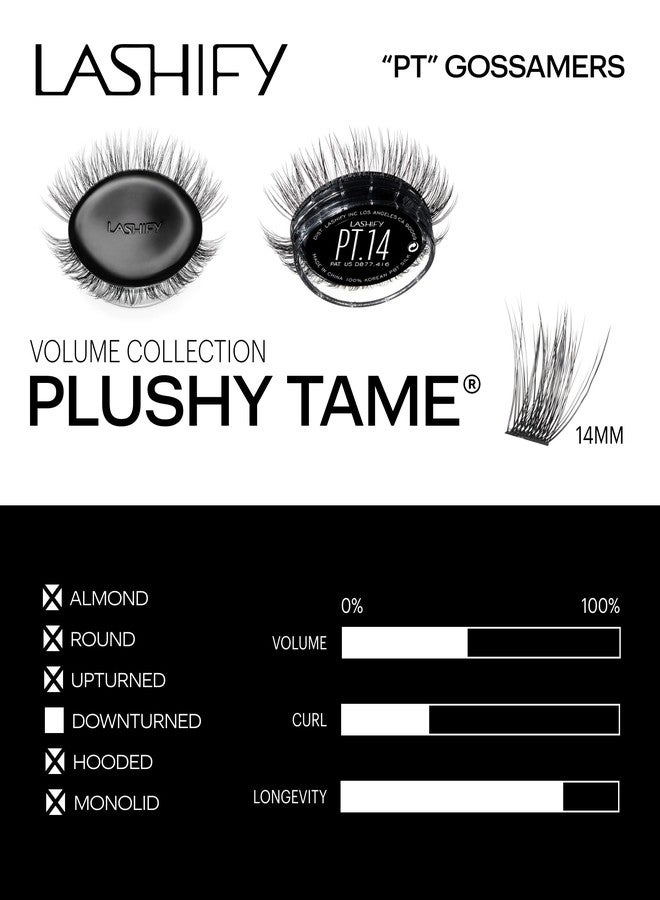 Lashify Plushy Tame 14mm Gossamer Lashes in Black, Easy DIY False Lashes for a Voluminous Yet Still Natural Look - Image 3