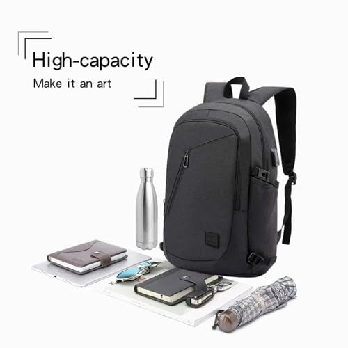 Impulse Aspireatlas 30L Unisex Water Resistant Travel Laptop Backpack with USB Charging Port/Office Bag/School Bag/College Bag/Business Bag Fits Up to 16 Inch Laptop with 1 Year Warranty (Black) - Image 4