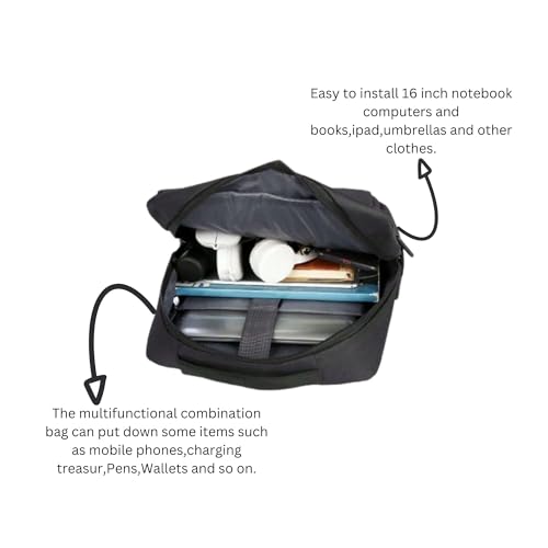 Impulse Aspireatlas 30L Unisex Water Resistant Travel Laptop Backpack with USB Charging Port/Office Bag/School Bag/College Bag/Business Bag Fits Up to 16 Inch Laptop with 1 Year Warranty (Black) - Image 3