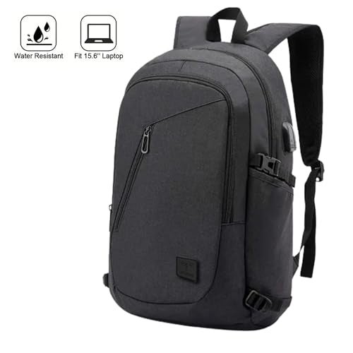 Impulse Aspireatlas 30L Unisex Water Resistant Travel Laptop Backpack with USB Charging Port/Office Bag/School Bag/College Bag/Business Bag Fits Up to 16 Inch Laptop with 1 Year Warranty (Black) - Image 5