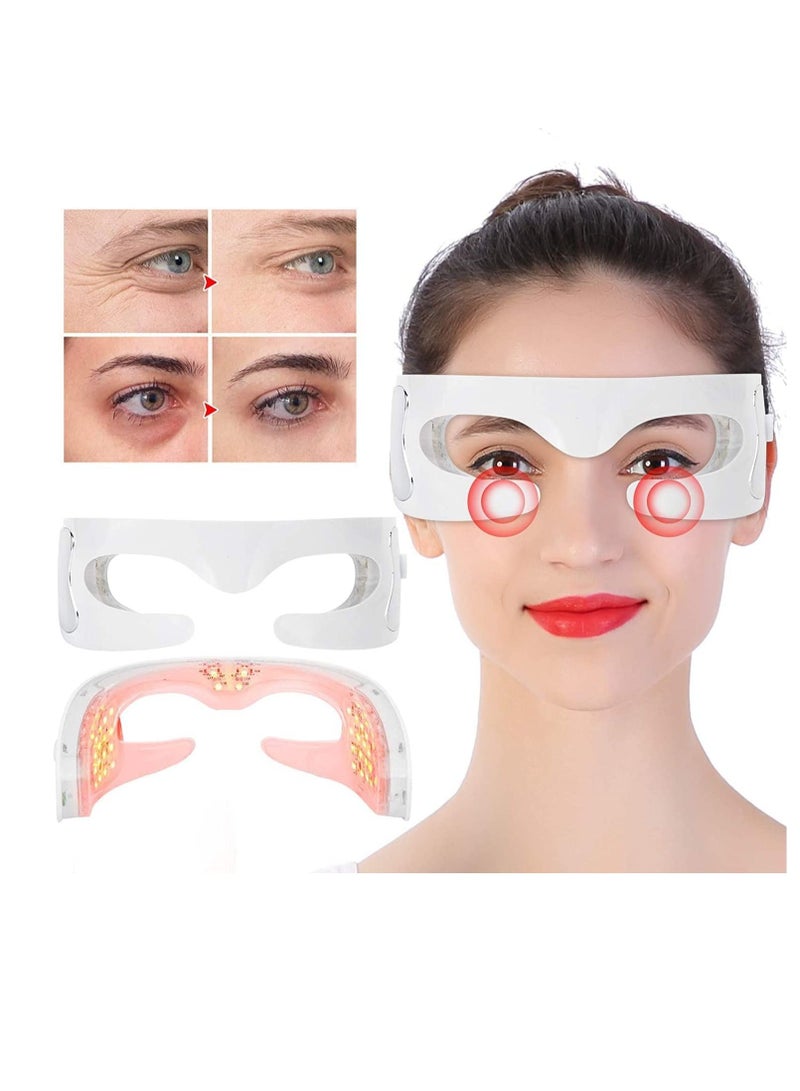 SYOSI Electric Eye Massager Red Light Heating Therapy Anti-Wrinkle Massager Relieving Fatigue Eye Care Massager - Image 3