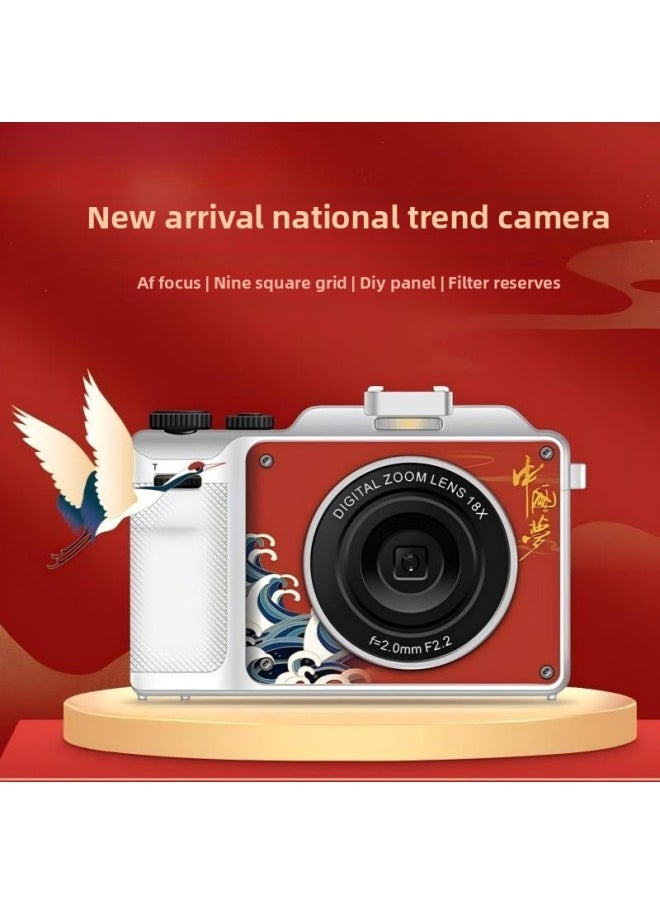 Generic Y X10 Digital Camera HD Student Entry SLR Travel Camera Micro Single Anti-shake Photo-Body Color:Black-package Four  - Image 2