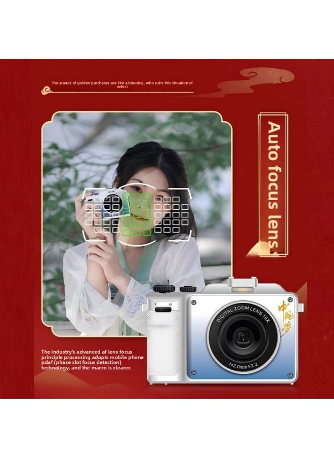 Generic Y X10 Digital Camera HD Student Entry SLR Travel Camera Micro Single Anti-shake Photo-Body Color:Black-package Four  - Image 3