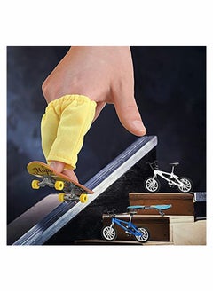 Y&D Mini Skateboard Finger Toys Set 18 Pieces Includes Skateboards Bikes Scooter Scooters and Matched Wheels Tools Accessories Educational for Party Favors  - Image 4