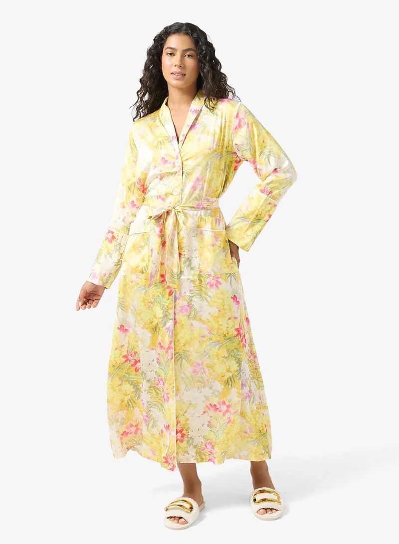 Floral Printed Robe