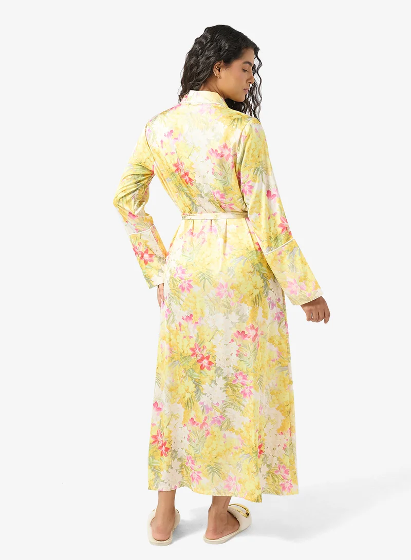 خزانة روب مطبوع بالزهور