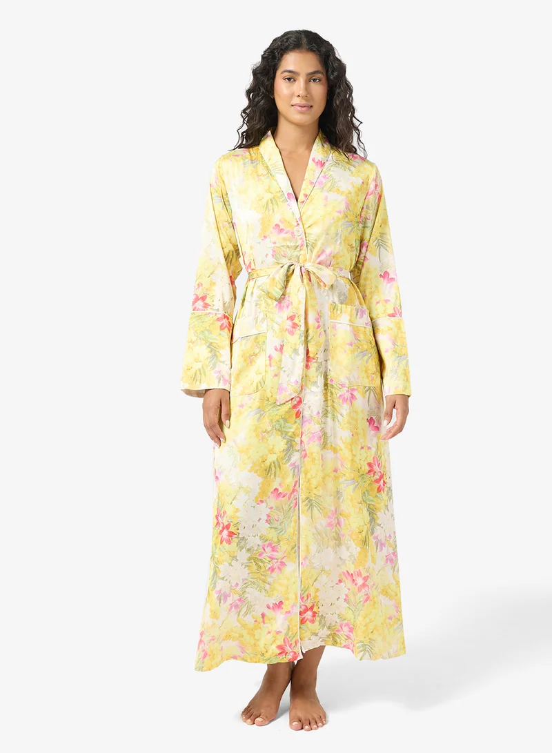 خزانة روب مطبوع بالزهور