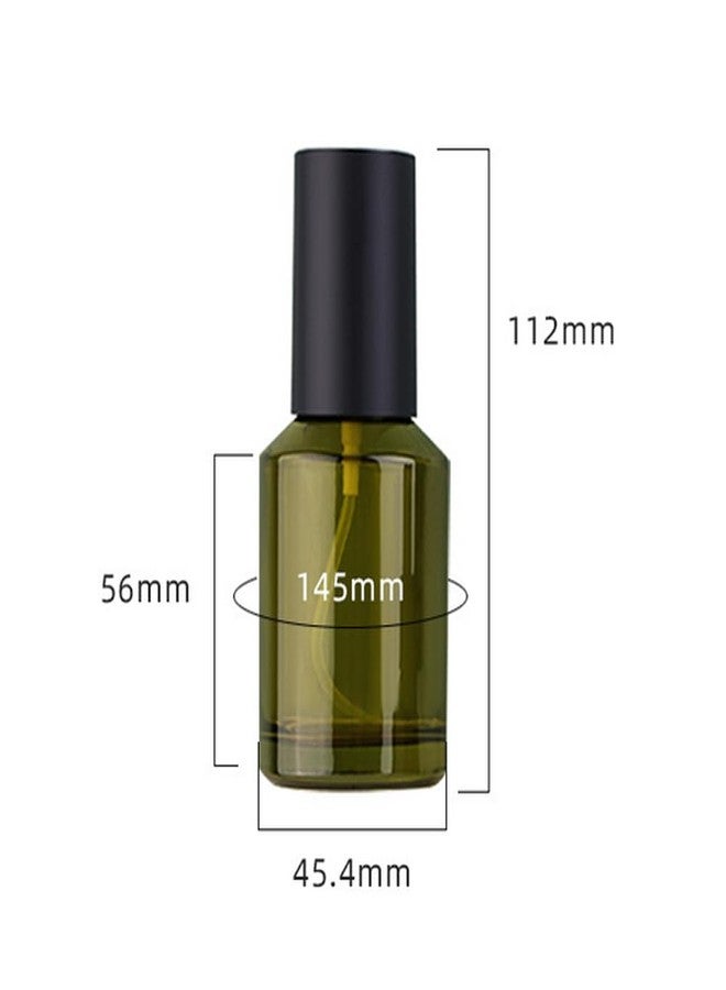 erioctry 2PCS 60ML/2OZ Empty Refillable Glass Creams Lotions Bottles with Pump Vial Cosmetic Liquid Foundation Dispenser Jars Makeup Emulsion Liquids Storage Travel Container - Image 2
