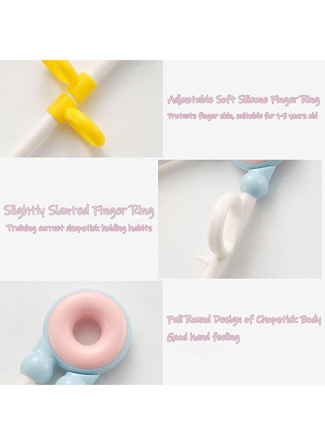 Generic - Toddler Training Plastic Chopsticks, Donut Cartoon DesignEasy to Use Learning Reusable Chopsticks Helper, for Kids Child Baby Adults Beginners - Image 1