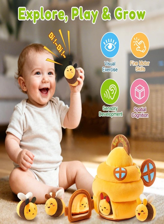 TOHIBEE Baby Toys 6-12 Months, Soft Beehive with 5 Sensory Bees Toys - Image 2