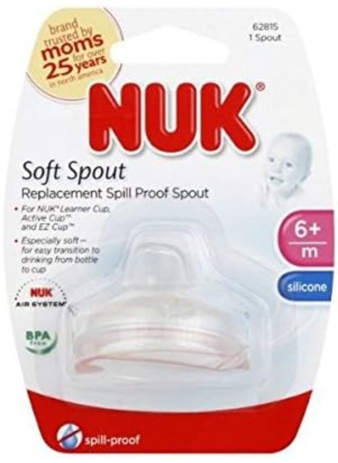 NUK Nuk Replacement Spouts Clear Silicone - 9 Pack  - Image 1