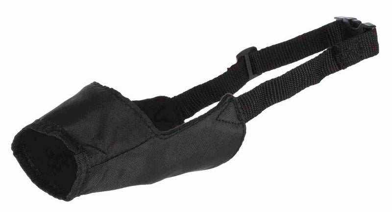 Trixie Nylon Muzzle for Dogs, Made with Durable Nylon, Lightweight and Fully Adjustable, Helps Protect Your Dog and The Surroundings, Can be Used During Exercise and Play - S–M - Image 1