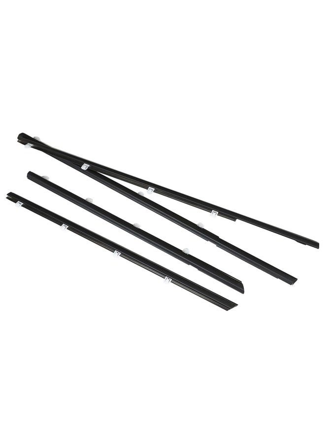 SEBLAFF 4PCS Weatherstrip Window Moulding Trim Seal Belt Replacement for Civic 2012-2015 Sedan Black - Image 3