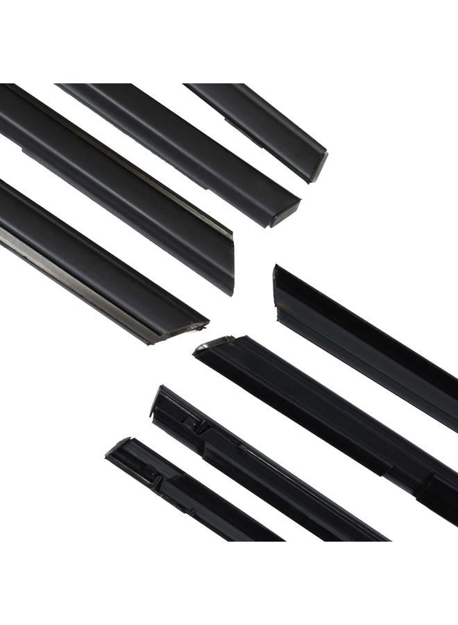 SEBLAFF 4PCS Weatherstrip Window Moulding Trim Seal Belt Replacement for Civic 2012-2015 Sedan Black - Image 5