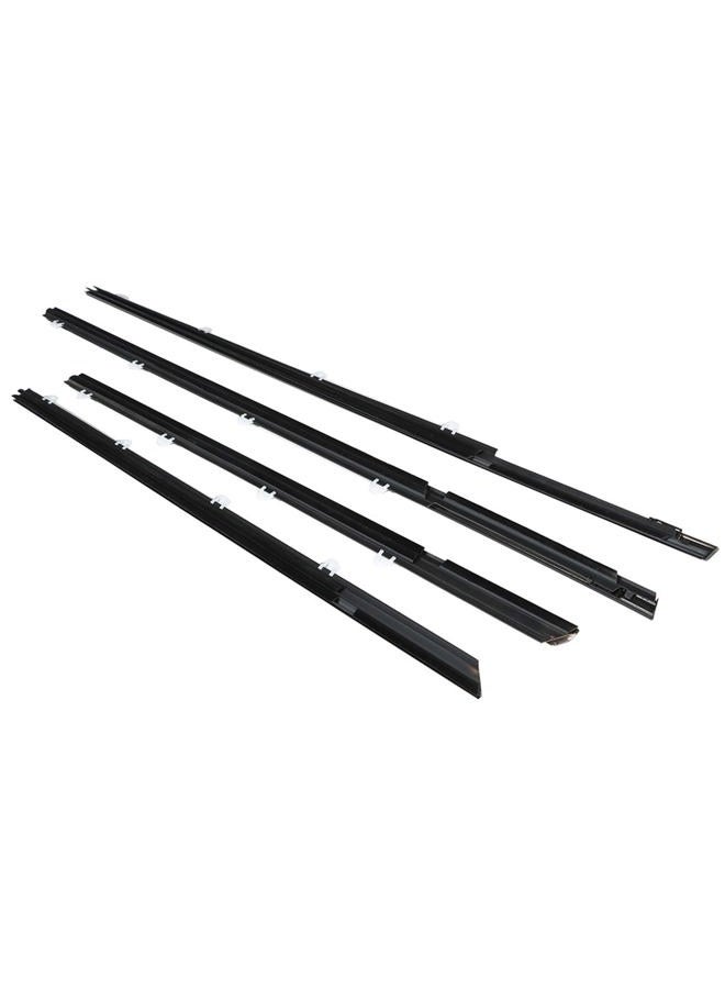 SEBLAFF 4PCS Weatherstrip Window Moulding Trim Seal Belt Replacement for Civic 2012-2015 Sedan Black - Image 4