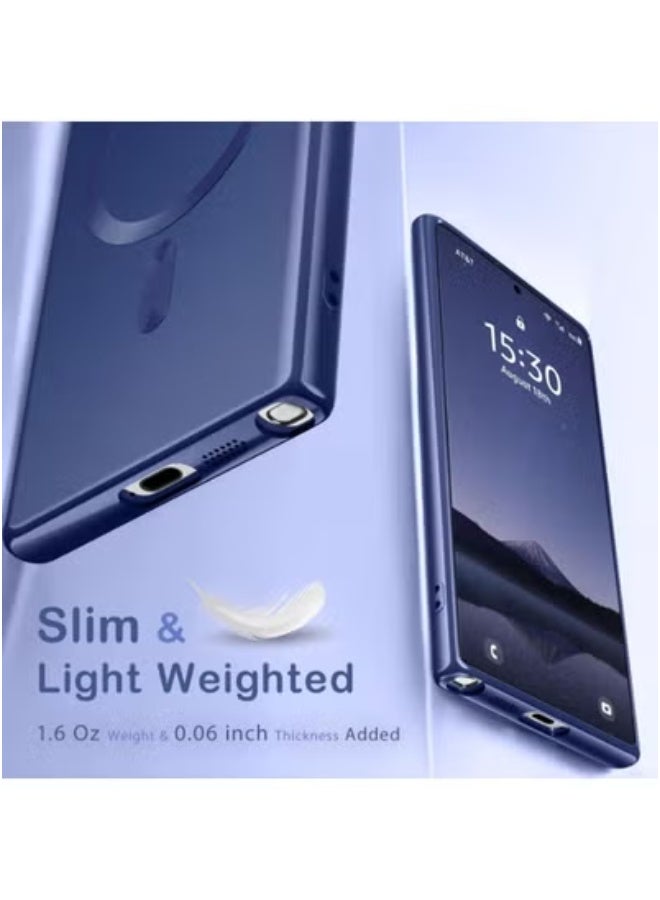 JAJEEK Samsung Galaxy S24 Ultra Magnetic Case – Slim Shockproof Protective Cover with Built-in Magnet Ring for Wireless Charging | Lightweight & Durable TPU Case with Anti-Slip Grip | Perfect Fit for Galaxy S24 Ultra 6.8-Inch | Drop Protection Back Cover - Image 2