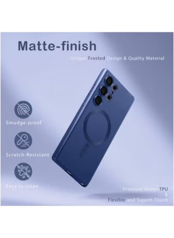JAJEEK Samsung Galaxy S24 Ultra Magnetic Case – Slim Shockproof Protective Cover with Built-in Magnet Ring for Wireless Charging | Lightweight & Durable TPU Case with Anti-Slip Grip | Perfect Fit for Galaxy S24 Ultra 6.8-Inch | Drop Protection Back Cover - Image 3