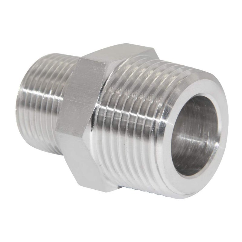 JoyTube Reducing Hex Nipple, 1" x 3/4" Male NPT Threaded Reducing Nipple Fitting, 304 Stainless Steel Pipe Fitting - Image 5