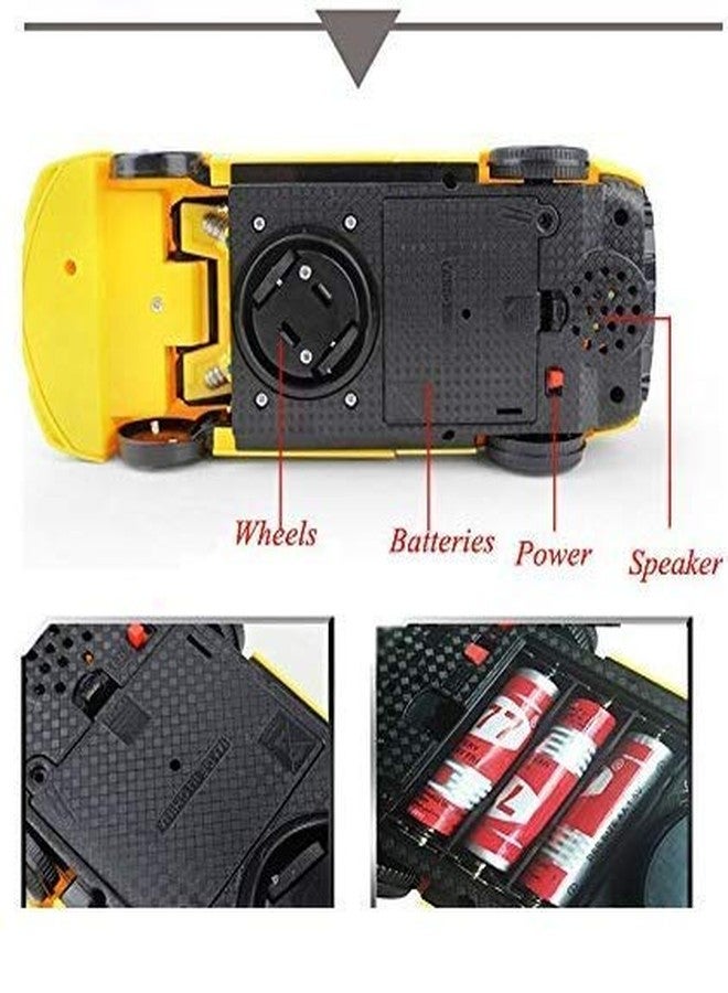FAMOUS QUALITY Car to Robot Converting Toy for Kids with Bright Lights and Music (Yellow) - Image 2