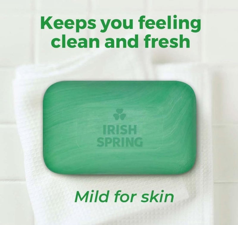 Irish Spring Aloe Mist Deodorant Soap Bars - Pack of 20 (3.75 oz each) - Image 2