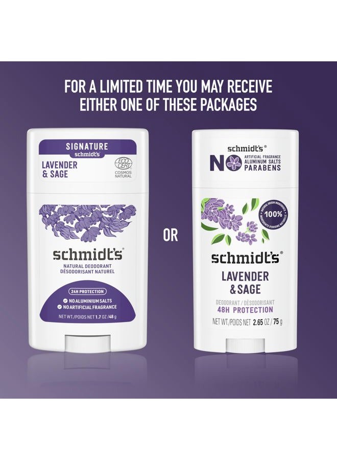 Schmidt's Aluminum-Free Vegan Deodorant Lavender & Sage with 24 Hour Odor Protection, for Women and Men, Natural Ingredients, Cruelty-Free, 2.65 oz - Image 4