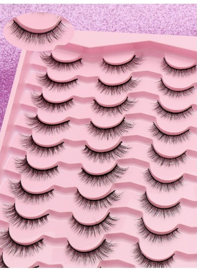 Royal 20 Pairs Natural Thick Long Flying False Eyelashes - Image 2