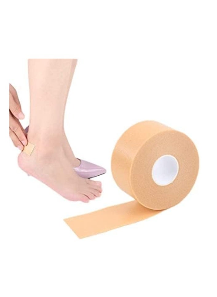 1 Roll Anti Blister Tape First Aid Water Proof Tape Anti Chafing Flexible Waterproof Foot Care Sticker Anti-Slip High Heel tape Doctor Tape 4.55M x 2.5cm - Image 1