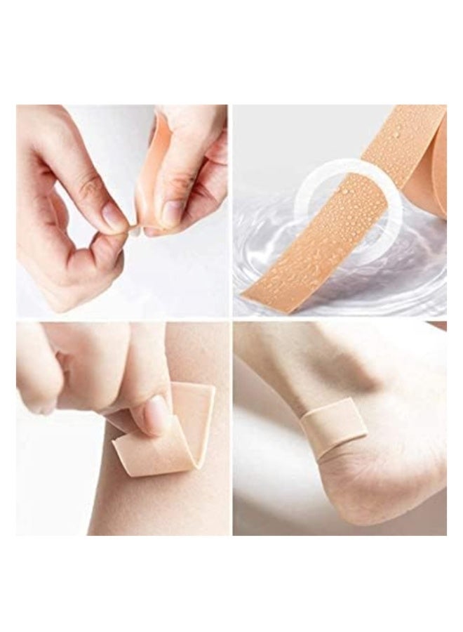 1 Roll Anti Blister Tape First Aid Water Proof Tape Anti Chafing Flexible Waterproof Foot Care Sticker Anti-Slip High Heel tape Doctor Tape 4.55M x 2.5cm - Image 4