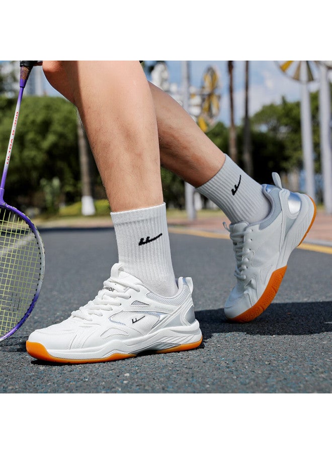 Warrior Badminton Shoes, Outdoor Training Sneakers, Versatile Casual Shoes For Couples, Wxy-m920c, Beige-gray, Size 40 - Image 1