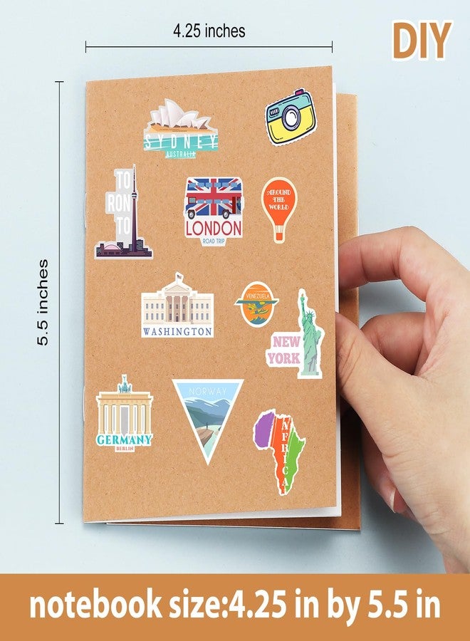 Epakh 25 Pack Mini Blank Kraft Notebooks, Brown - Image 2