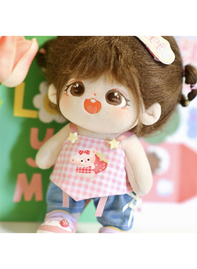 Daifa Cotton Doll Clothes 15/20cm Cute Suit Sling Clothes Girl Clothes Swimwear Cheap Doll Clothes-Specifications:20cm Doll Clothes (excluding Dolls-Color:Headwear Top Pants - Image 2