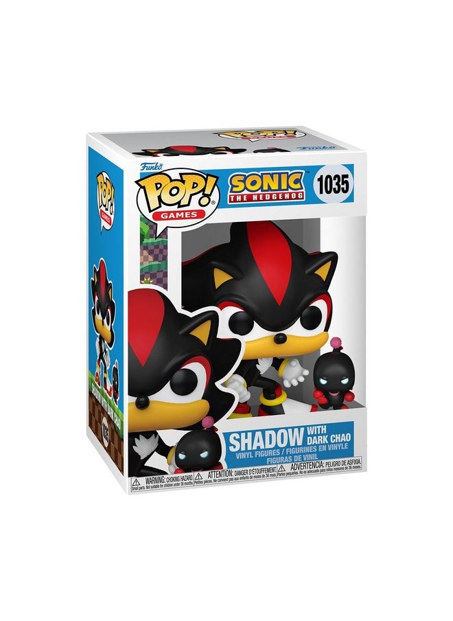 Funko Funko POP & Buddy: Sonic - Shadow The Hedgehog with Dark Chao - Sonic The Hedgehog - Collectable Vinyl Figure - Gift Idea - Official Merchandise - for Kids & Adults - Video Games Fans  - Image 1