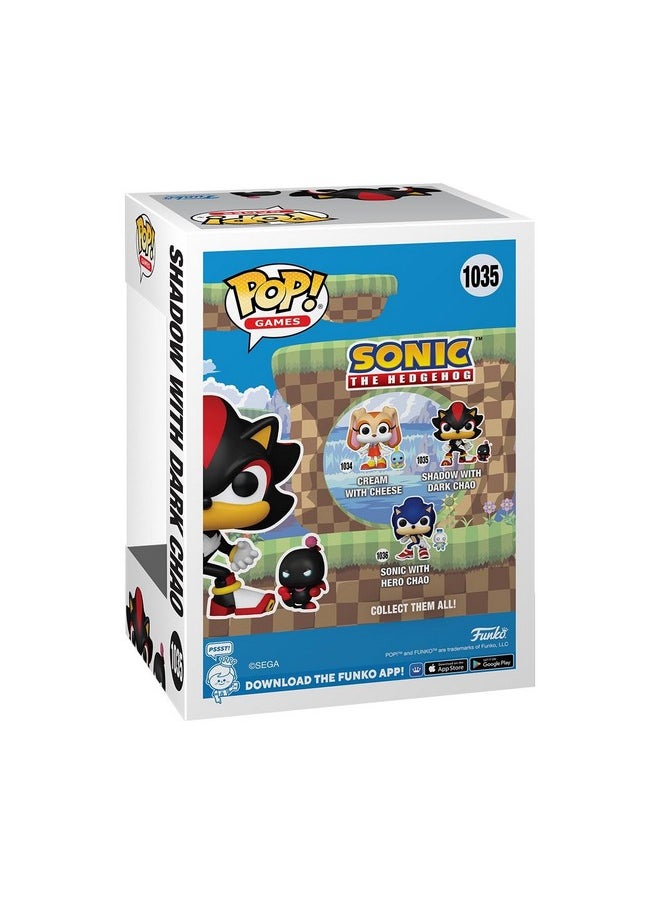 Funko Funko POP & Buddy: Sonic - Shadow The Hedgehog with Dark Chao - Sonic The Hedgehog - Collectable Vinyl Figure - Gift Idea - Official Merchandise - for Kids & Adults - Video Games Fans  - Image 3