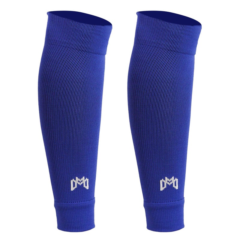 MediCaptain Pre Cut Soccer Sock Sleeves, Companion for Soccer Grip Socks, Securely Holds Shin Guards, Compression Leg Warmer (US, Alpha, One Size, Regular, Regular, Royal Blue) - Image 1