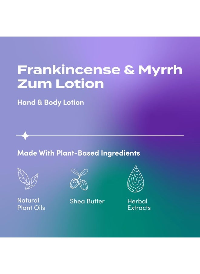 ZUM Zum Indigo Wild Hand & Body Lotion - Natural Hand Lotion for Dry Hands - Body Lotion for Women & Men - Body Moisturizers Include Shea Butter, Jojoba Oil & More - Frankincense & Myrrh Scent - 6 fl oz - Image 4