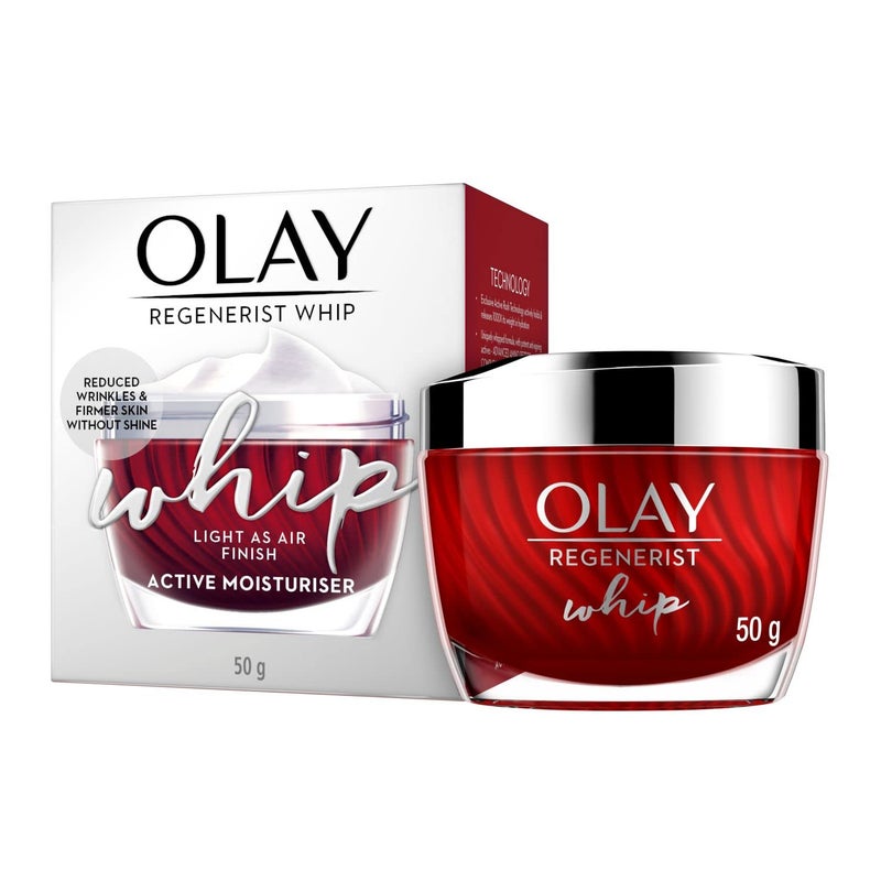 Olay باقة هدايا أولاي ريجينيريست كريم نهاري مع 50 جرام كريم ليلي ميكروسكلبتنج 50 جرام للبشرة المرطبة والممتلئة مع حمض الهيالورونيك والببتيدات للبشرة العادية والدهنية والجافة والمختلطة عبوة من 2 - Image 5