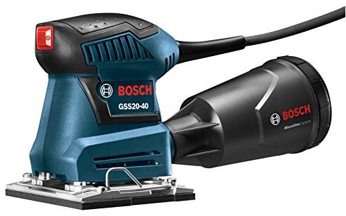 BOSCH GSS20-40 Orbital Finishing Sander 1/4-Sheet, 2 Amp, 12000 OPM with Dust Collector - Image 5
