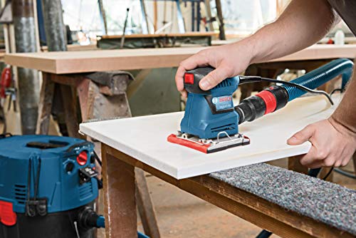 BOSCH GSS20-40 Orbital Finishing Sander 1/4-Sheet, 2 Amp, 12000 OPM with Dust Collector - Image 2
