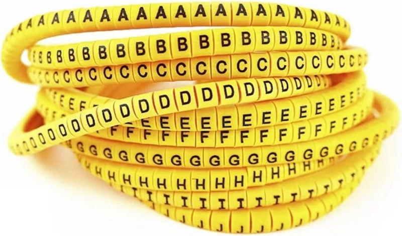 Number Tube Wire 500/50PCS EC-2 EC-3 Cable Markers Letter A to Z Cable Wire Markers Color(C,EC-3-35(50PCS)) - Image 1
