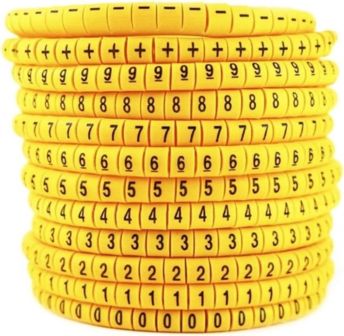 Number Tube Wire 500/50PCS EC-2 EC-3 Cable Markers Letter A to Z Cable Wire Markers Color(C,EC-3-35(50PCS)) - Image 2