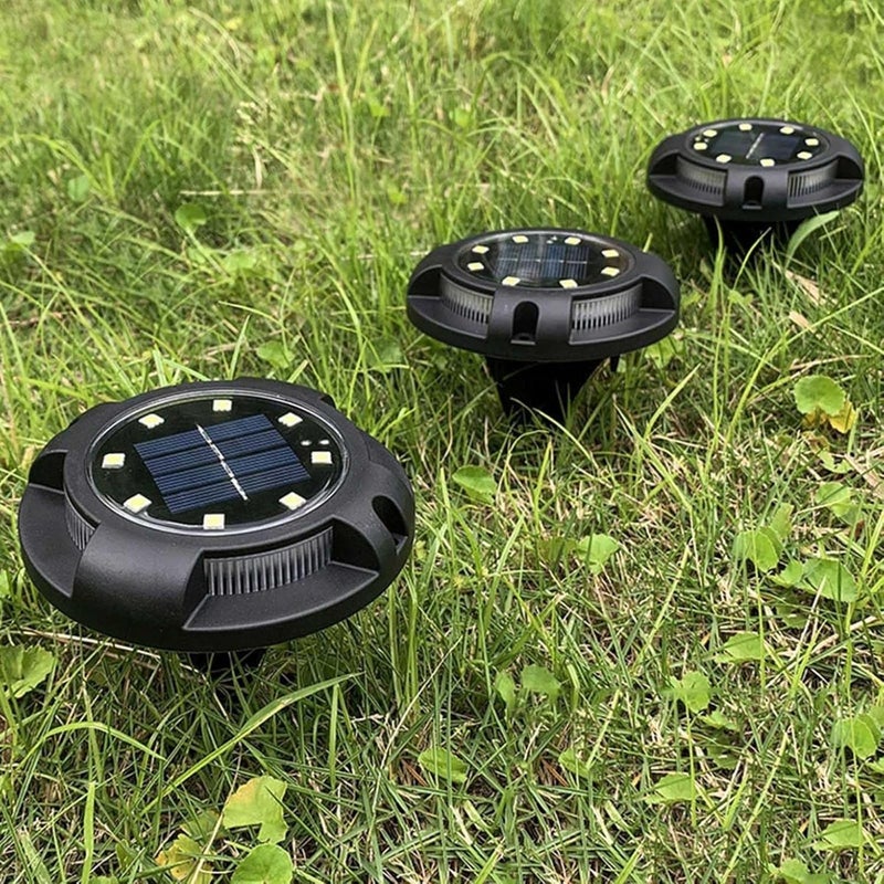 klarako Solar Ground Lights 4pcs Solar Lights Outdoor Waterproof Solar Garden Lights Outdoor InGround Lights Landscape Lighting Spring Summer Decor Lights For Yard, Patio, Walkway (D) - Image 5