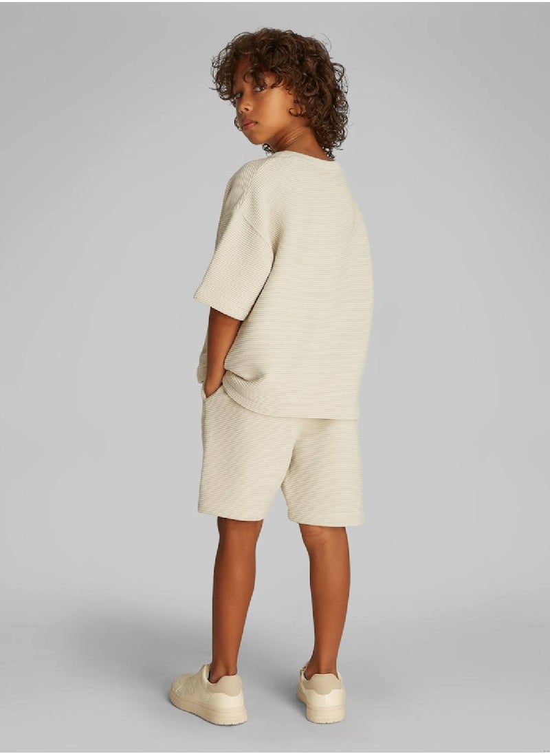 Calvin Klein Jeans - Boys' T-shirt And Shorts Set - Cotton Blend, Grey - Image 1